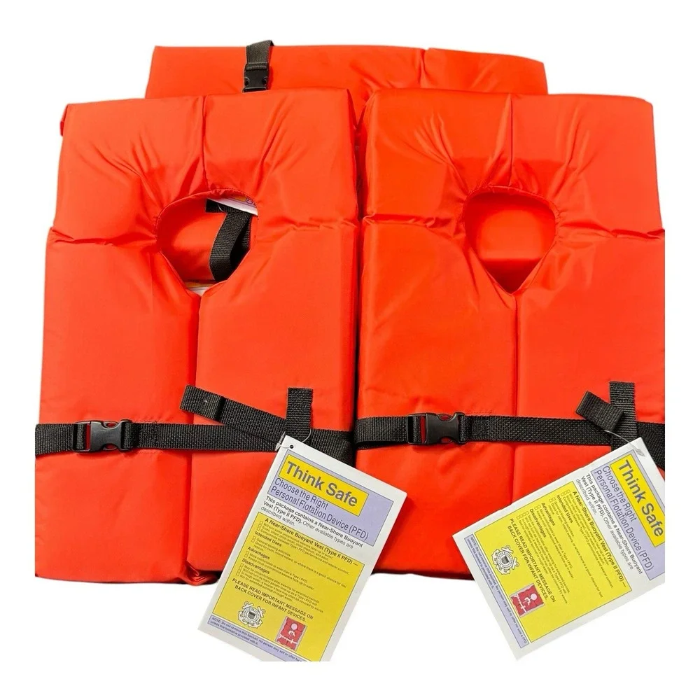 Think Safe Near Shore Bouyant Vest With Manual Type II PFD Life Vest